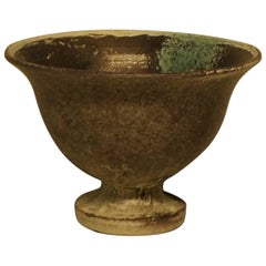 Fine Art Pottery Bowl from the Kähler Factory, Fine Glaze in Grey Nuances