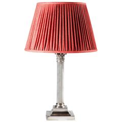 Silver Corinthian Column Lamp 8