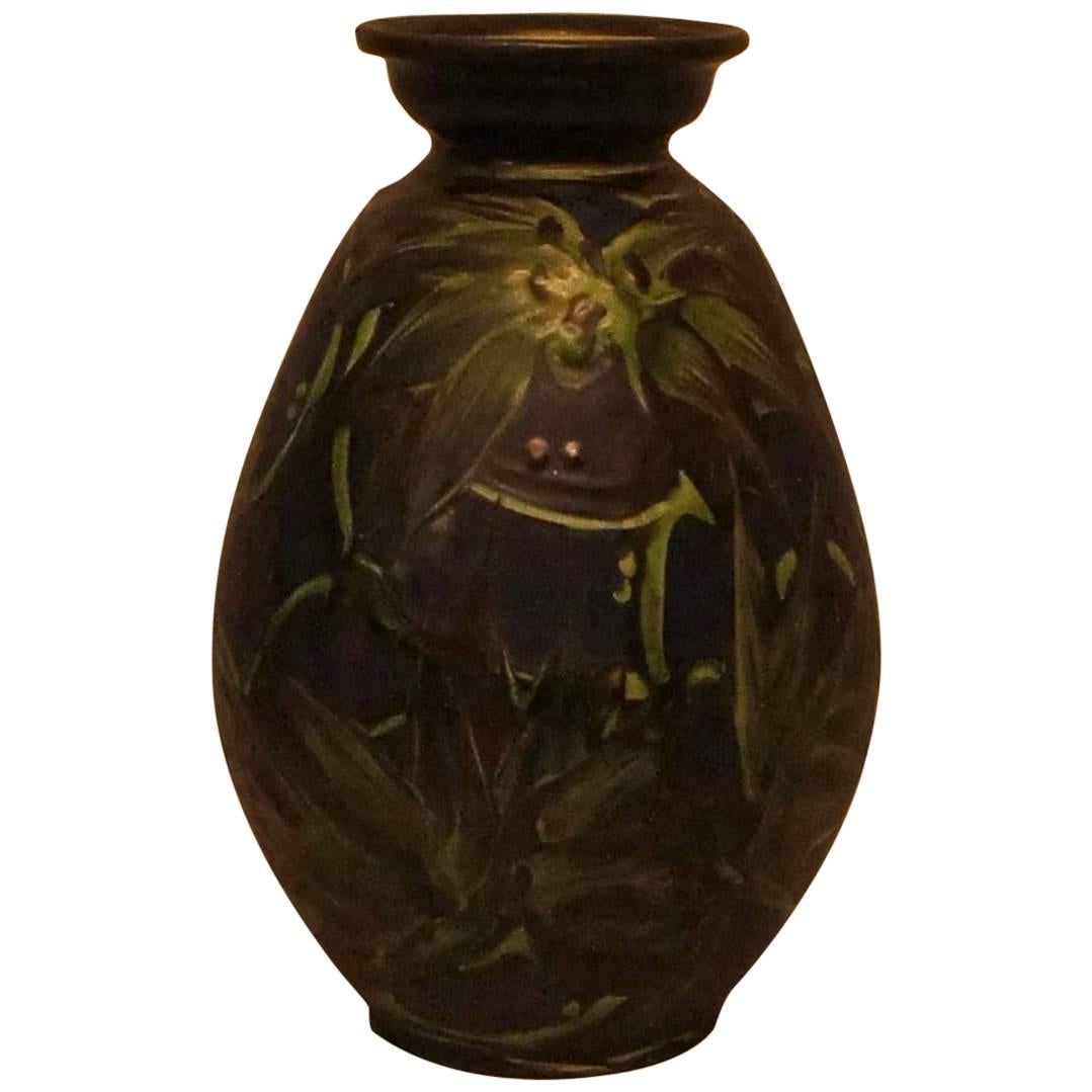 Large Kähler, HAK, Glazed Stoneware Vase For Sale