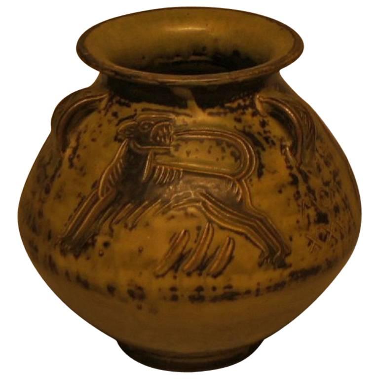 Große große Royal Copenhagen-Keramikvase von Jais Nielsen