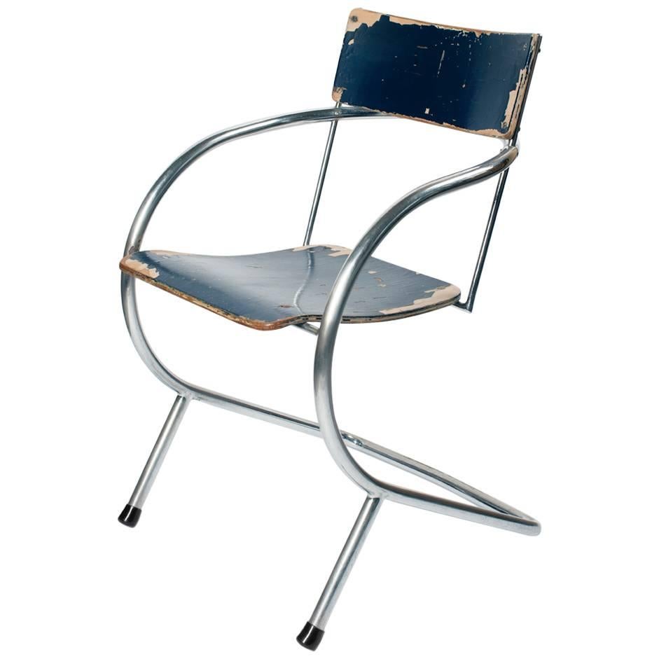 Paul Schuitema and D3, Chrome-Plated Chair Model 32, 1932 For Sale