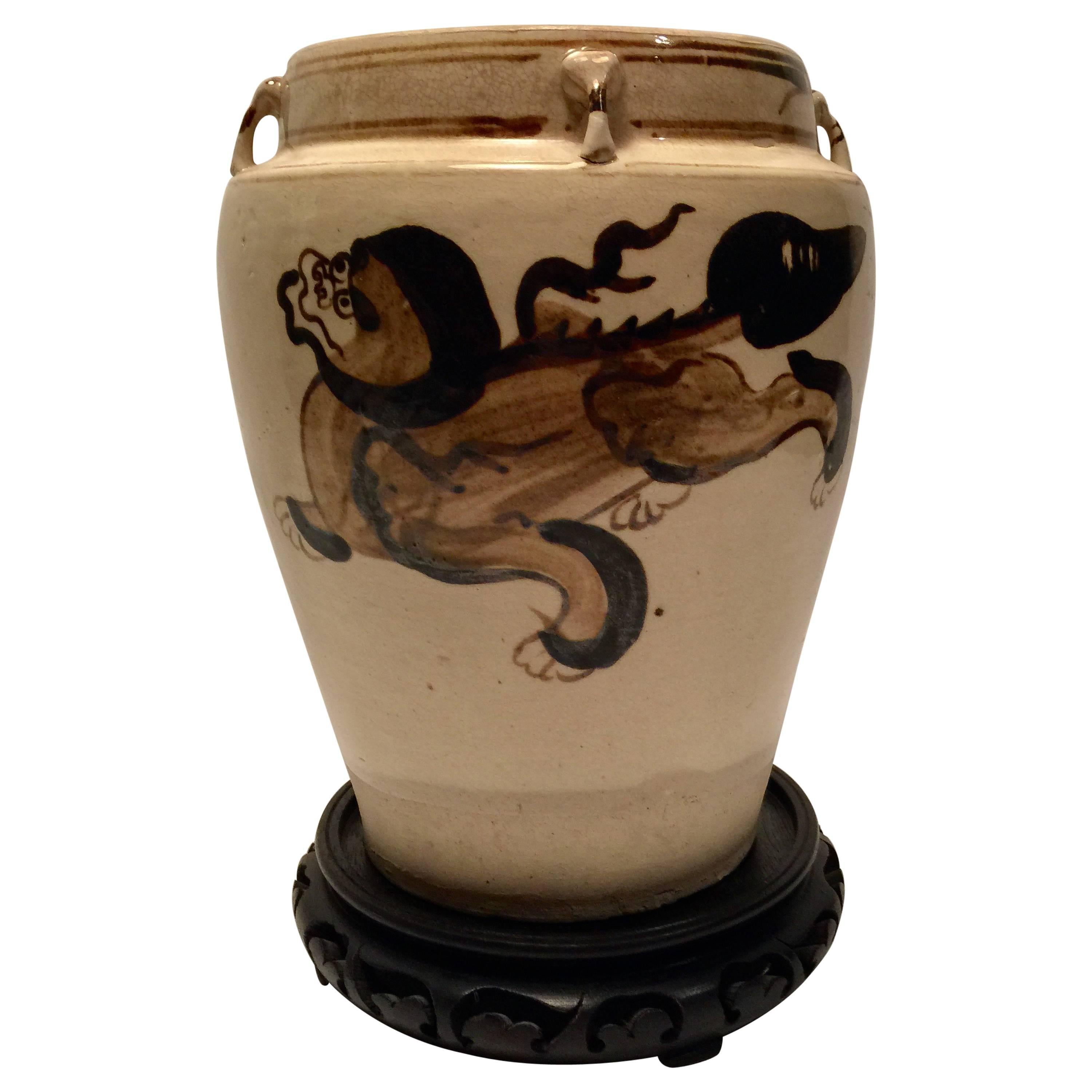 Cizhou Ware 14th Century Chinese Vase