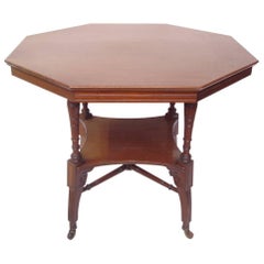 Jas Shoolbred Attri, An Aesthetic Movement Octagonal Shaped Centre Table