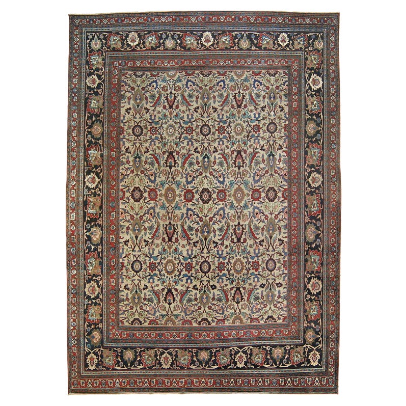 Antiker persischer Doroksh-Teppich aus dem späten 19. Jahrhundert