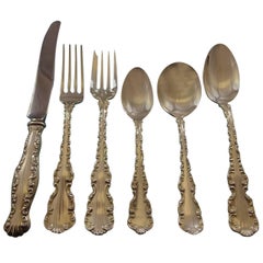 Louis XV by Gorham Whiting Sterling Silver Flatware Set for 12 Service 76 Pieces