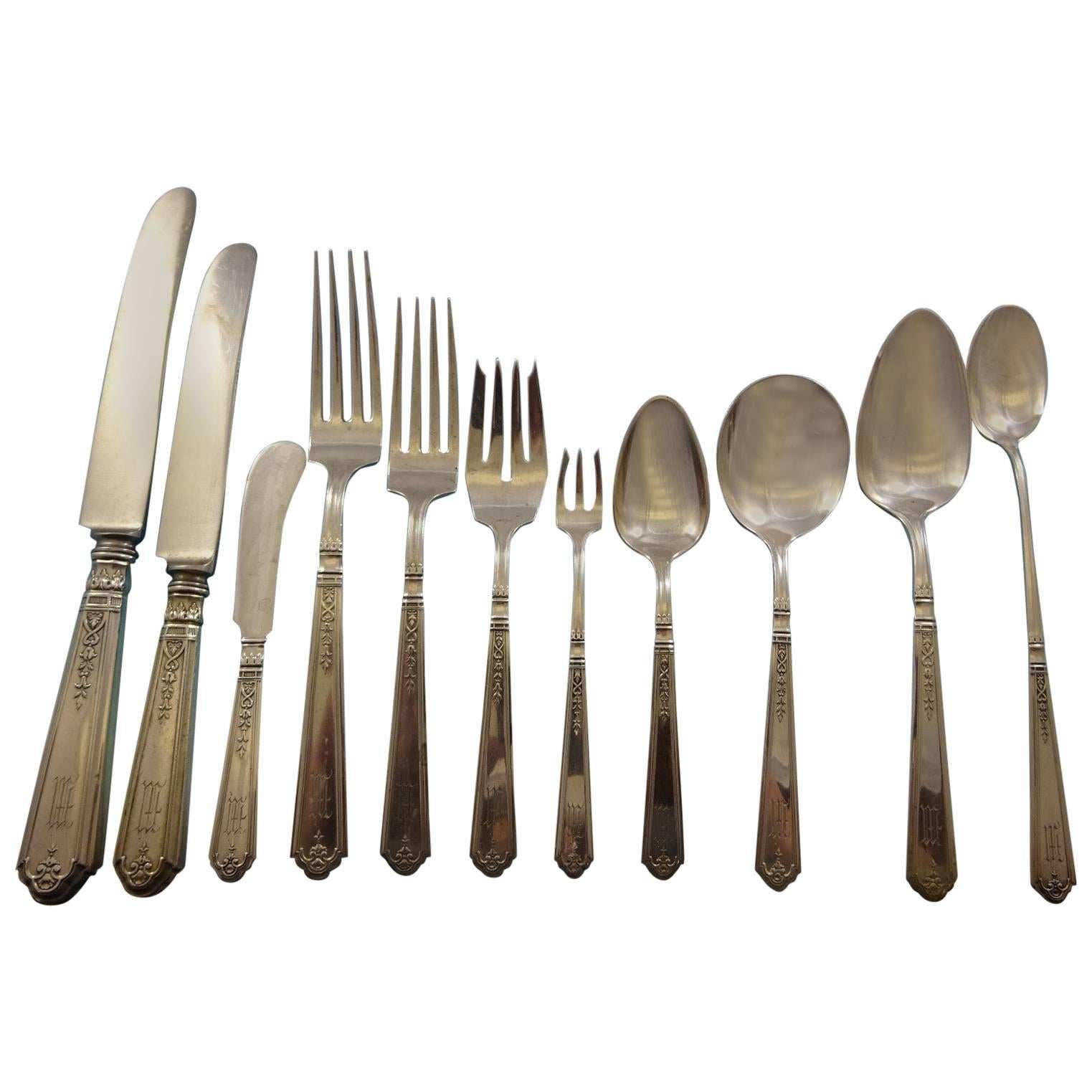 Princess Patricia by Durgin Sterling Silver Flatware Set 8 Service 93 Pieces