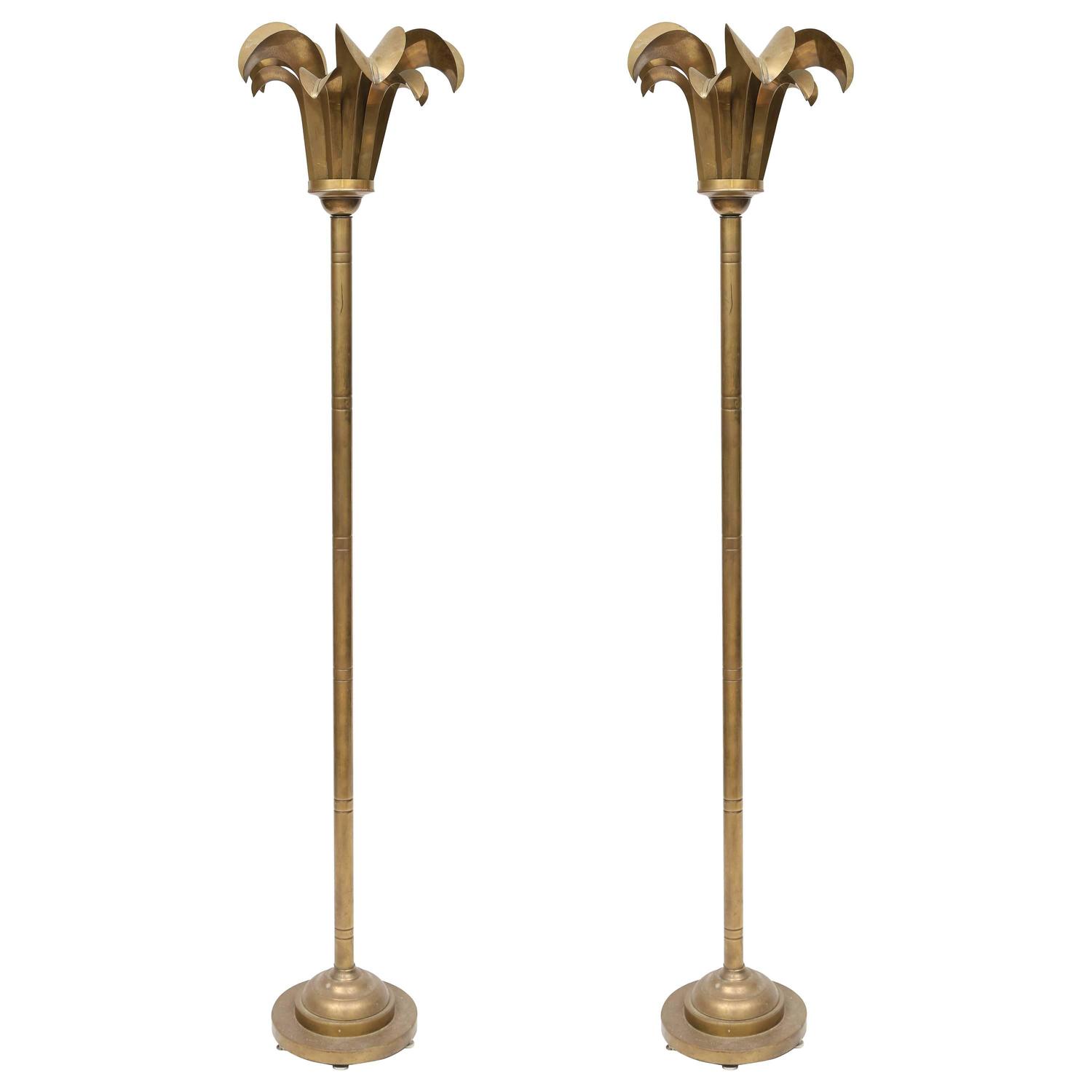 Pair of Art Deco Floor Lamps For Sale at 1stdibs