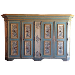 Antique Italian Painted Armoire
