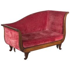 Antique 19th Century French Empire Style Settee