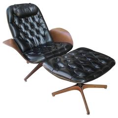 George Mulhauser for Plycraft Lounge Chair and Ottoman