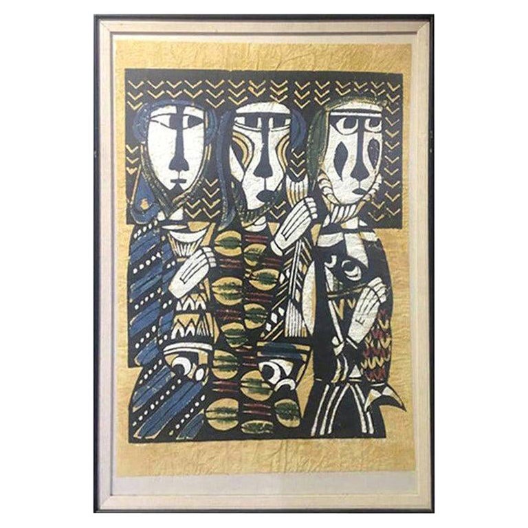 Sadao Watanabe Limited Edition Japanese Print "Three Fishermen ‘The Disciples’"