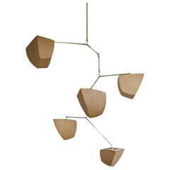 Ivy 5-D2EEFF, a Mobile Chandelier in Bamboo and Brass 4