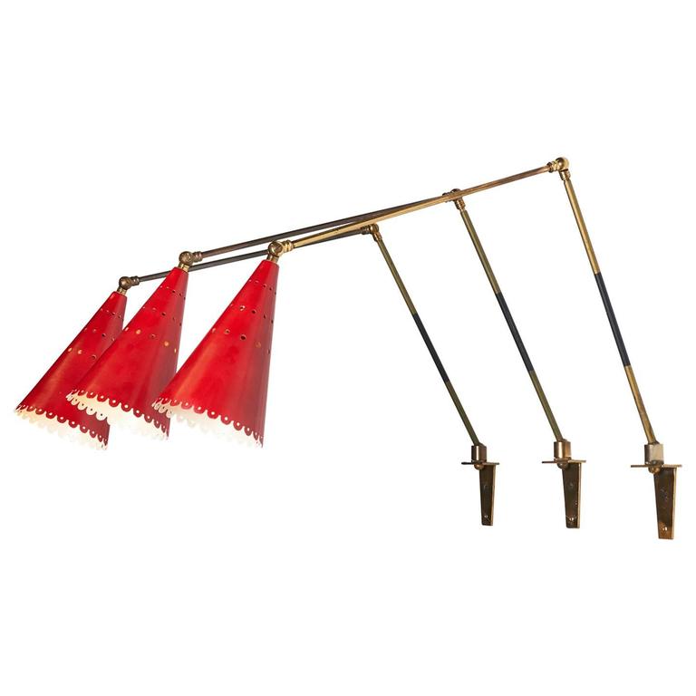 Red Articulating Sconces For Sale