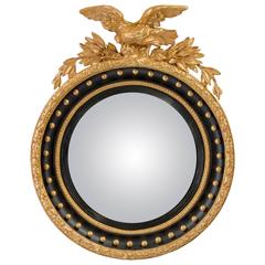 Regency Period Convex Mirror Surmounted with an Eagle in Flight 2