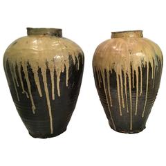 Two Large Antique Chinese or Japanese Vases 10