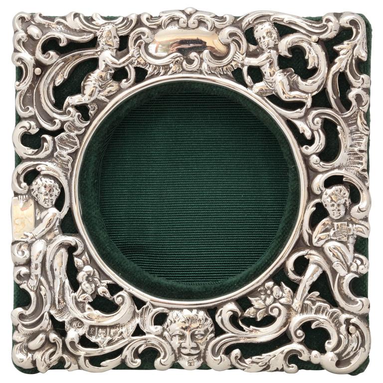 Victorian Sterling Silver William Comyns Picture Frame at 1stDibs