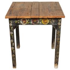 Mexican Hand-Painted Table, Olinala Paint Work