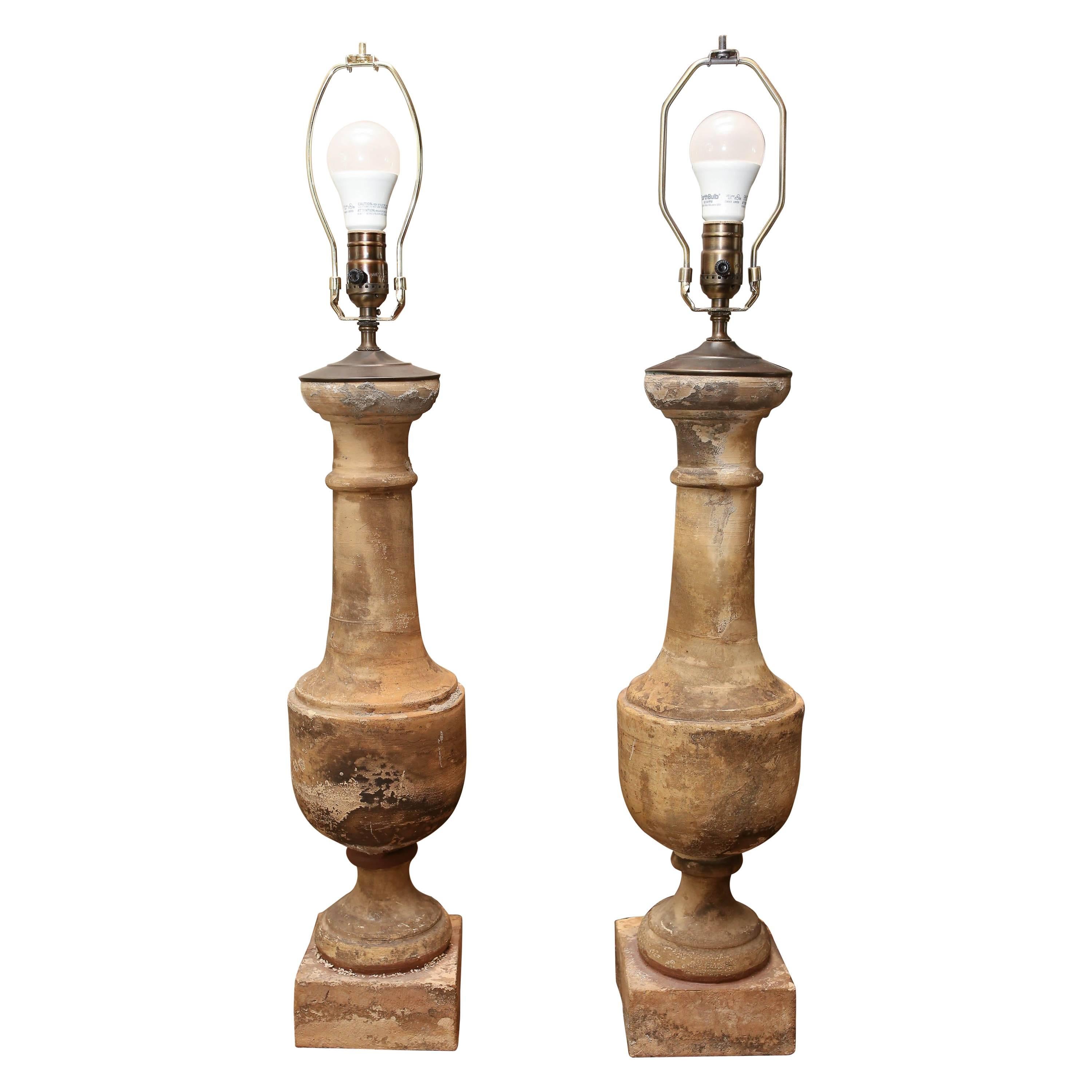 19th Century Columns Made into Lamps