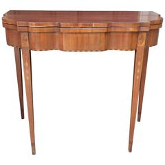 19th Century Demilune Game Table