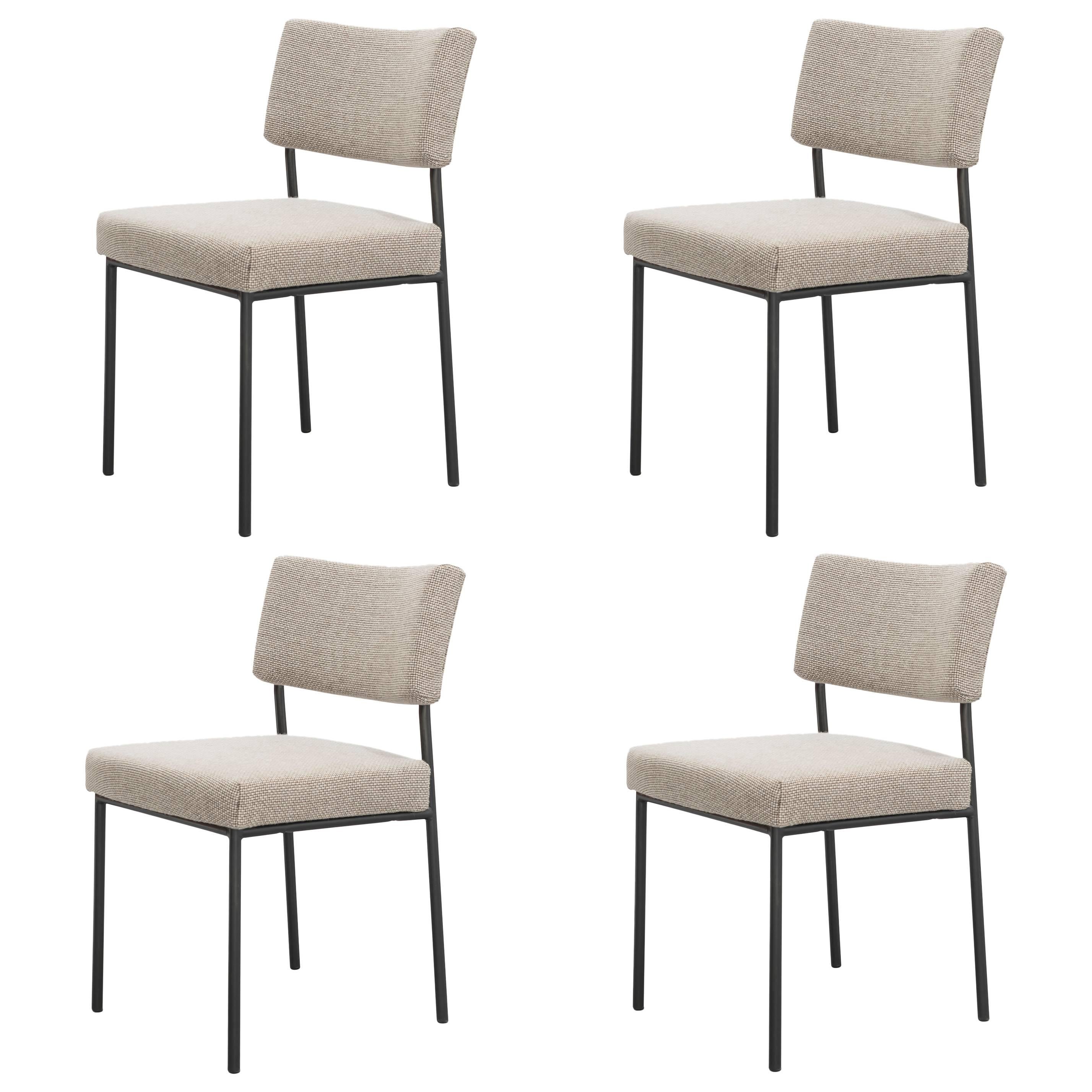 Set of Four Chairs 762 by Joseph-André Motte, Steiner Edition, 1957-1958 For Sale