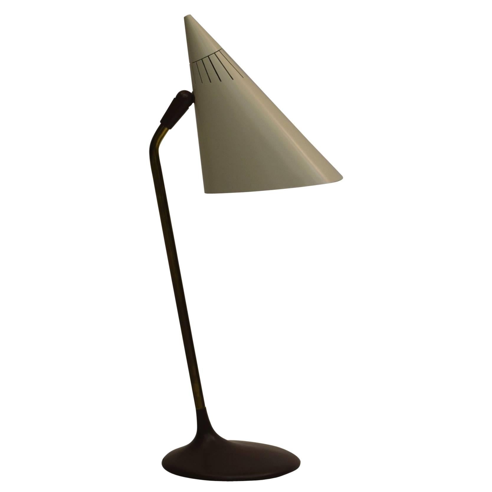 Modernist Table or Desk Lamp by Lightolier with Triangular Shade