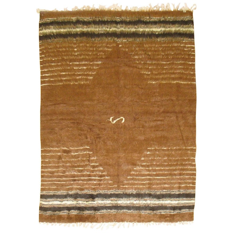 Vintage Turkish Mohair "S" Rug For Sale at 1stDibs
