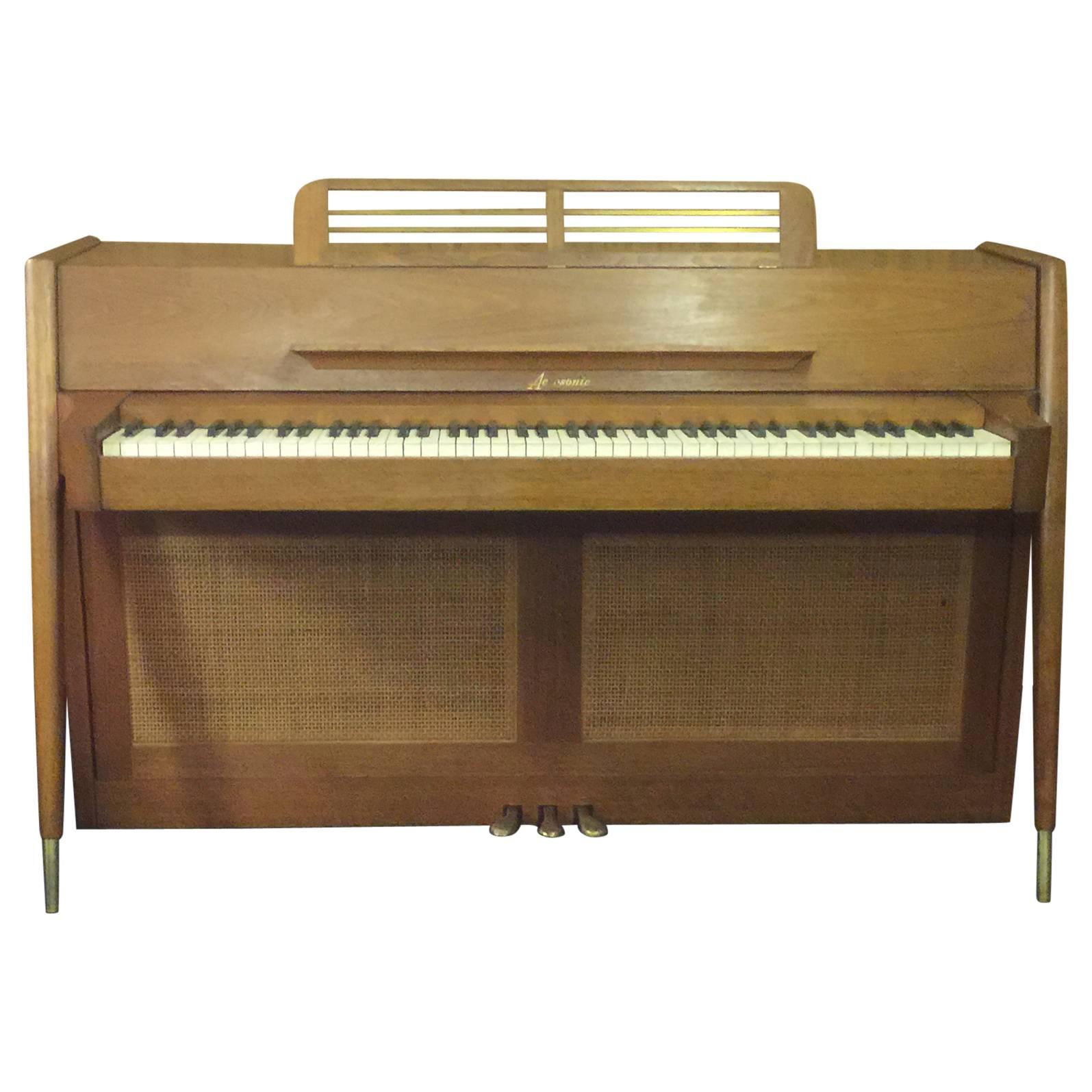 Arcosonic Spinet Piano by Baldwin Mid-Century Modern