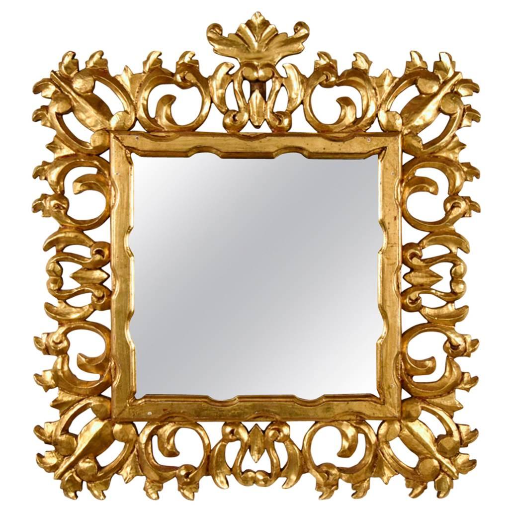 Italian Gilt Baroque Wall Mirror