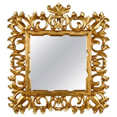 Vintage Italian Gilt Baroque Wall Mirror