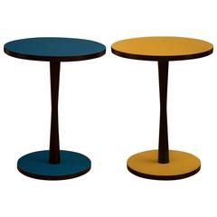 Vintage Pop Art Pedestal Side Tables