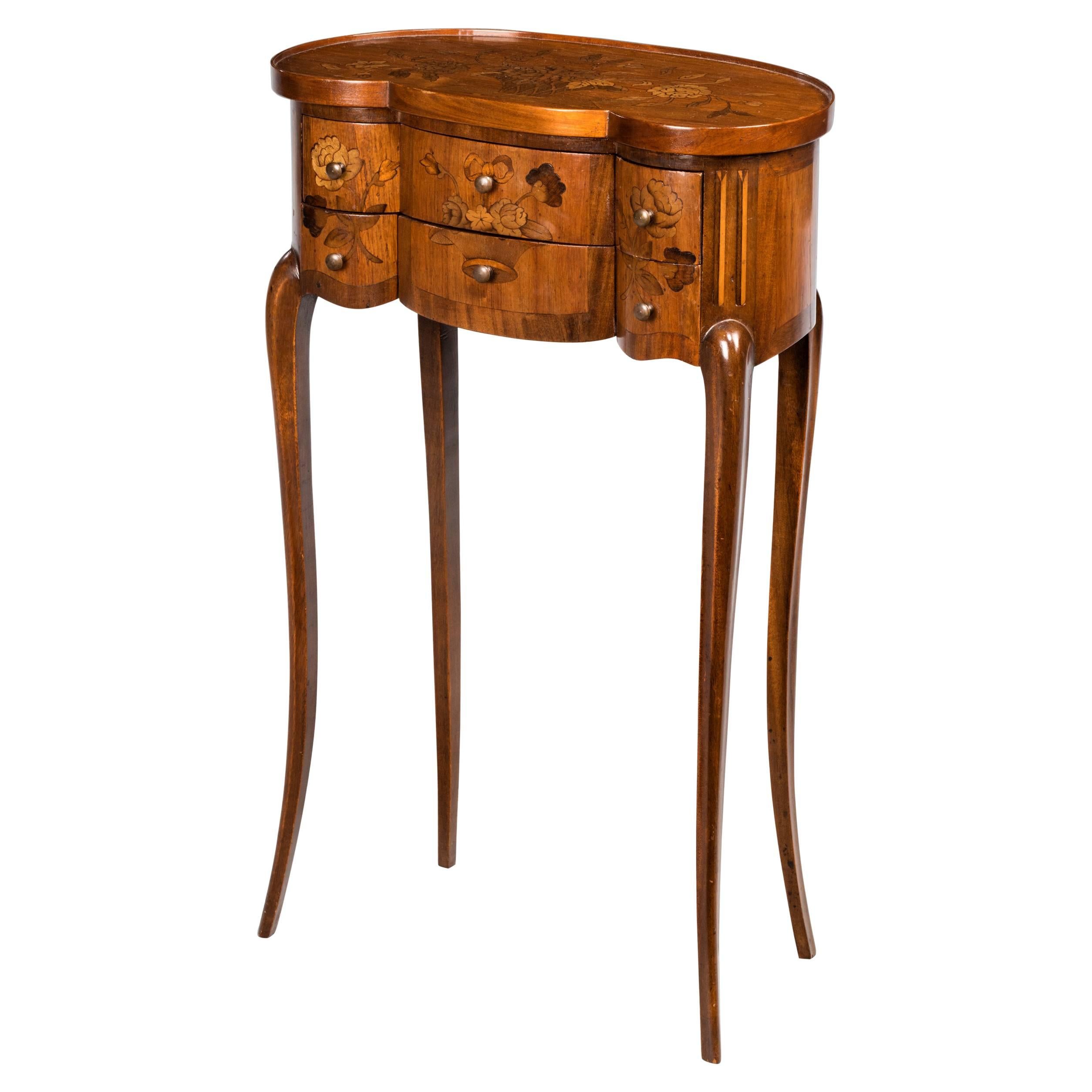 Late 19th Century Continental Marquetry Commode