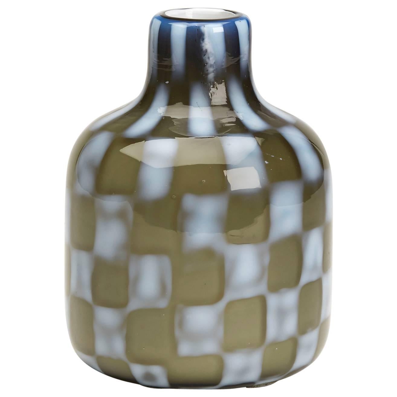 Vintage Italian Murano Pezzato Art Glass Vase, 20th Century