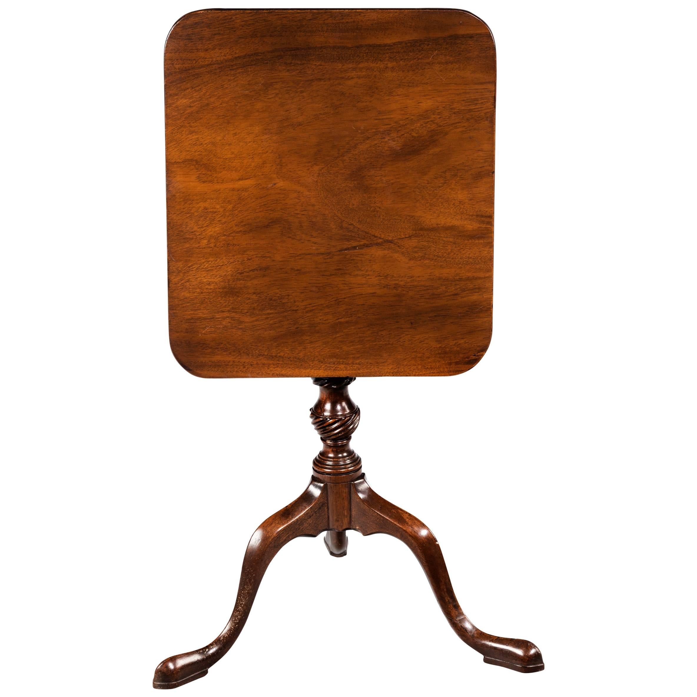 Late 19th Century Small Mahogany Tilt Table For Sale