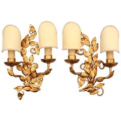 Pair of Hans MöLler Candle Wall Sconces, Late 20th Century