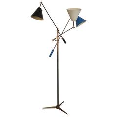Original Arredoluce "Triennale" Three Arm Floor Lamp 8