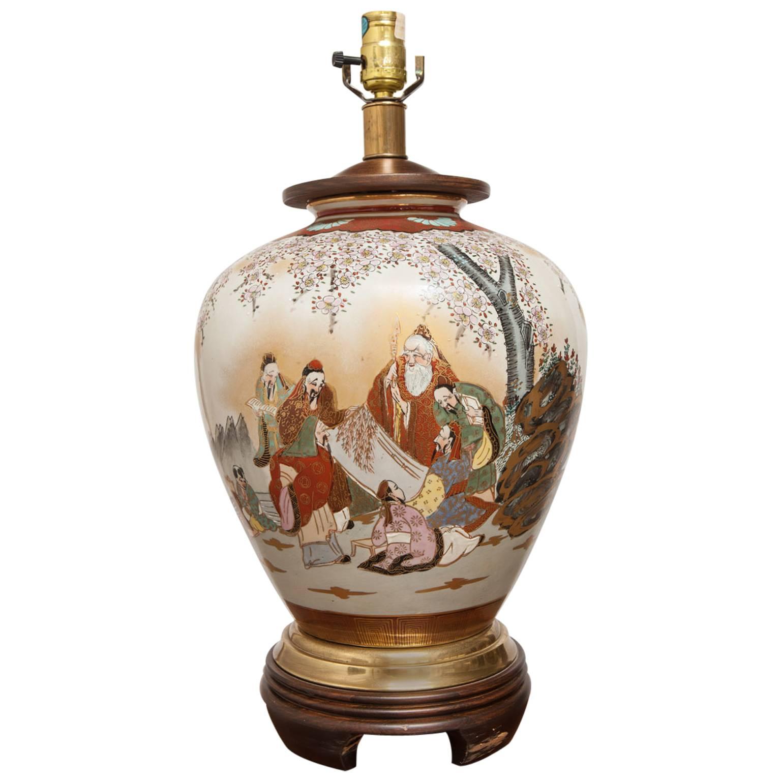 Japanese Ginger Jar Lamp by Frederick Cooper