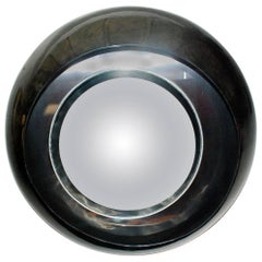Large Round Parchment Convex Mirror
