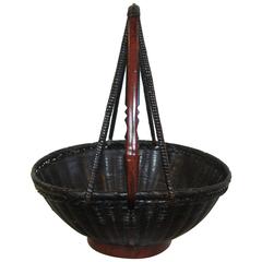 19th century Antique Woven Basket 6