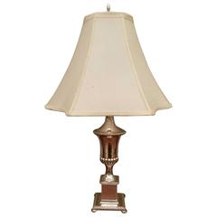 Classical Silver Plated Urn Shaped Table Lamp
