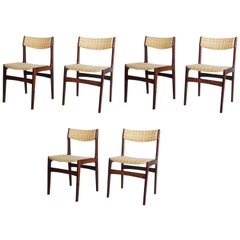 Set of Six Mid-Century Danish Dining Chairs