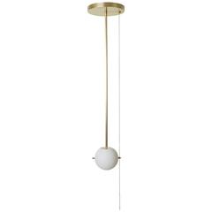 Signal Pendant, Hewn Brass Globe Pendant 5