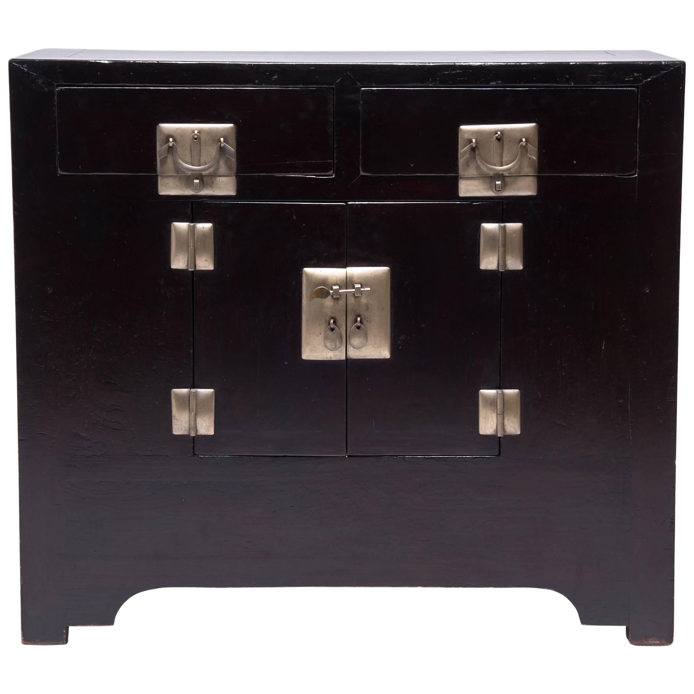 Two-Drawer Two-Door Cushion Front Chest