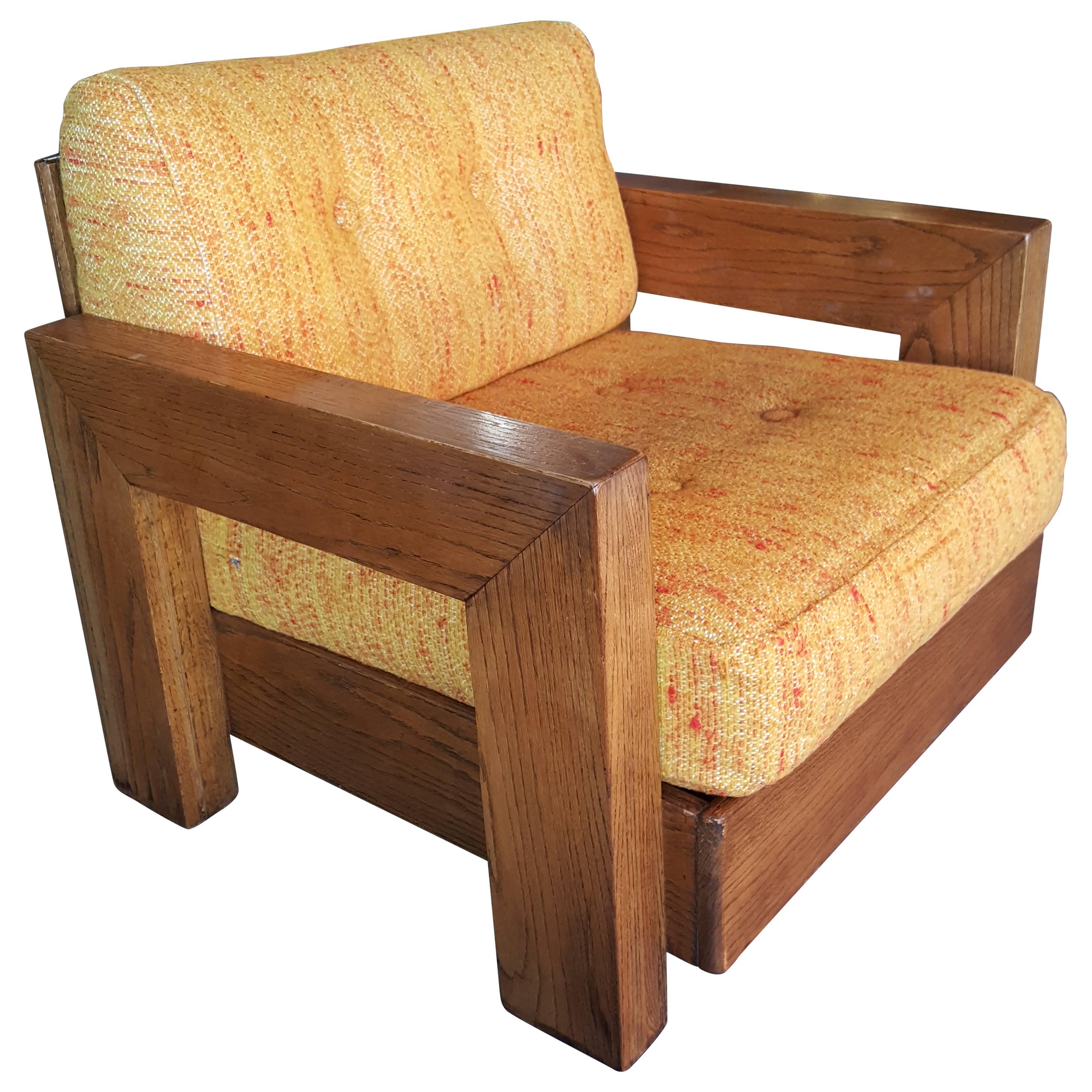 Bold Mid-Century Modern Lounge Chair by Howard Furniture