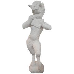 White Satyr Sculpture of Pan
