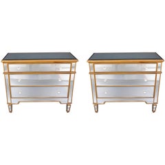 Pair of Mirrored Drawers