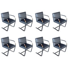 Set of Eight Brno Chairs by Mies van der Rohe