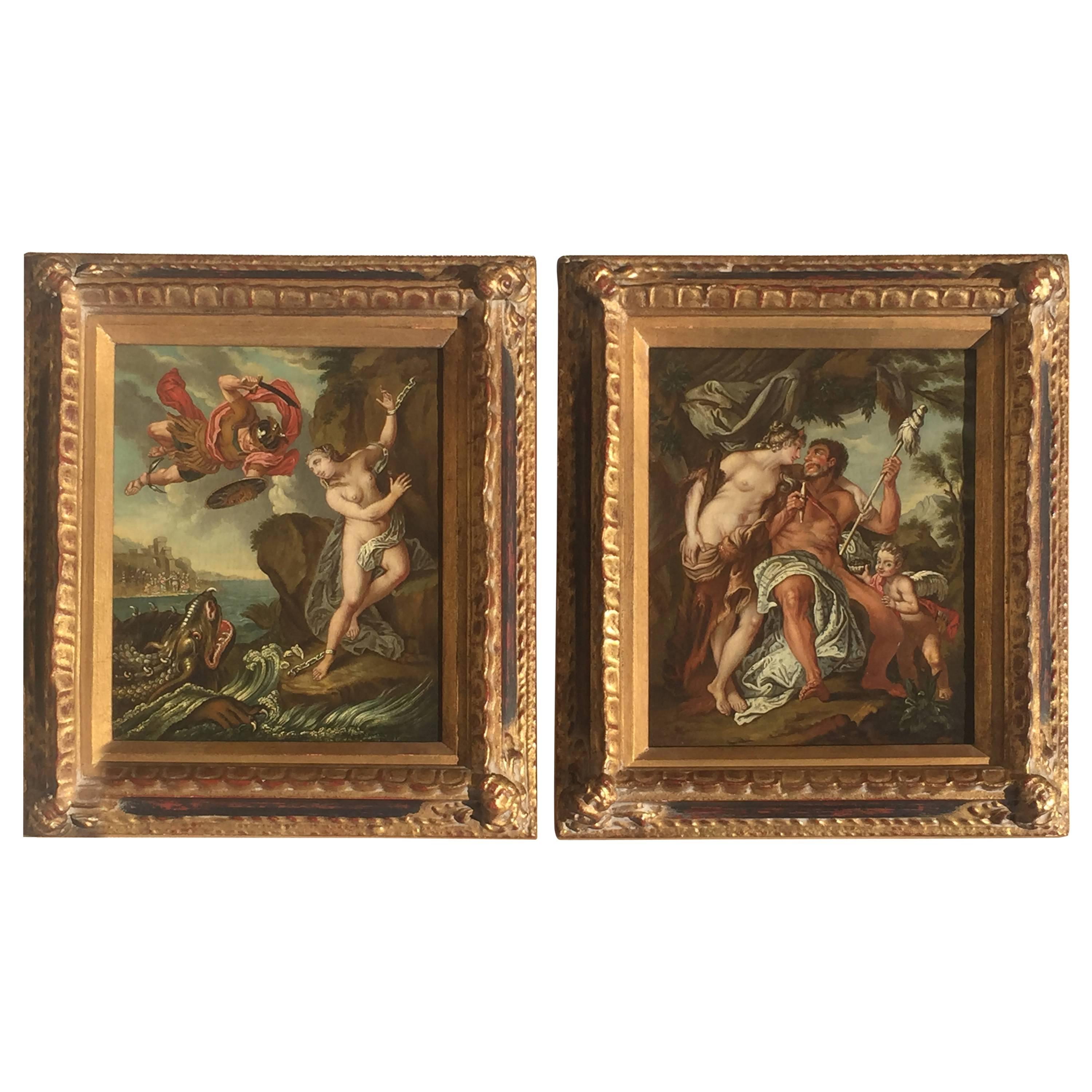 Exquisite Pair of 19th Century Old Master Paintings