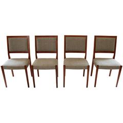 Set of Four 1960s Scandinavian Teak Dining Chairs by Svegards Markaryd