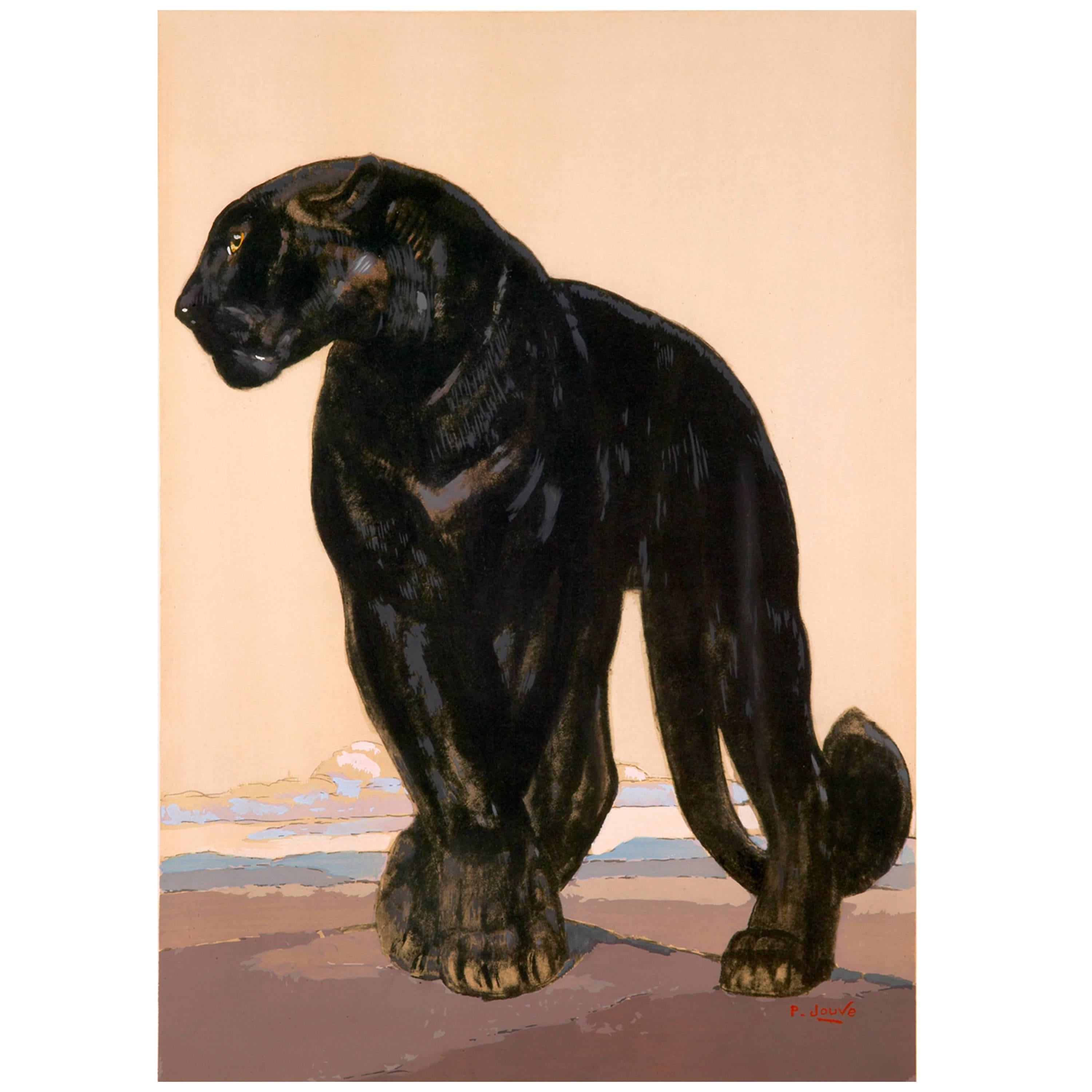 Black Panther Standing by Paul Jouve