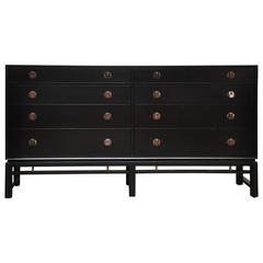 Dunbar Sideboard by Edward Wormley with Brass and Rosewood Pulls